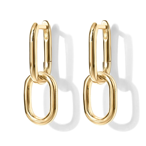 Gold Paper Clip Earrings | 24 Style