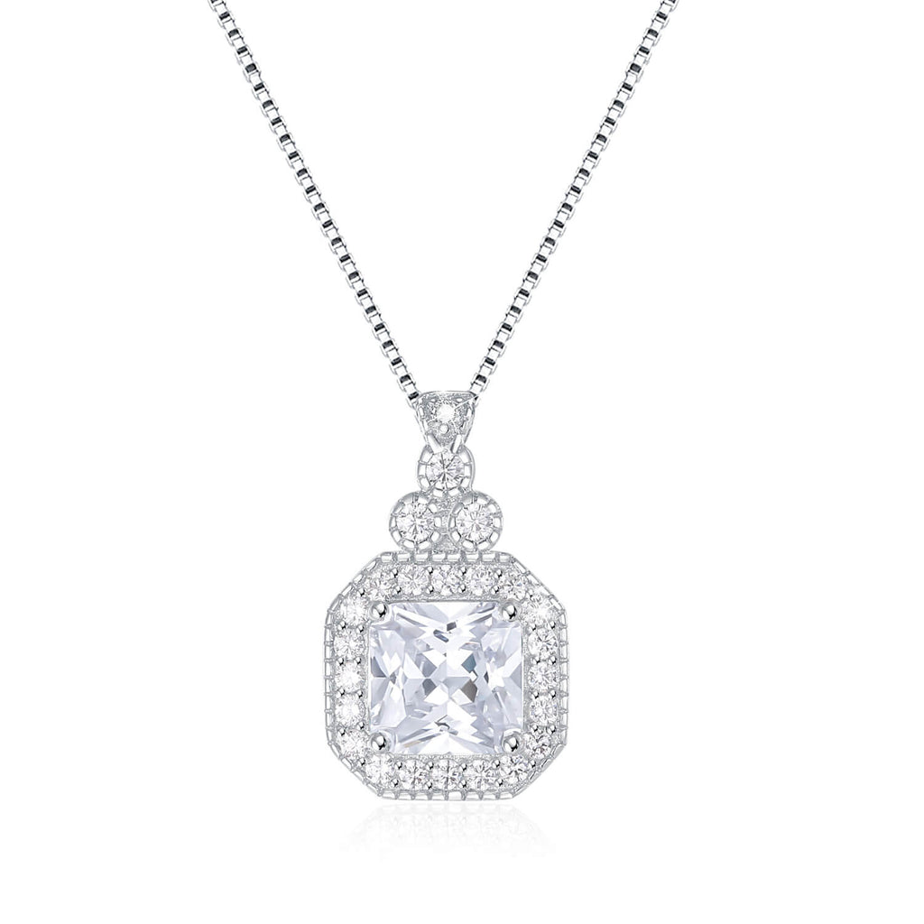 Antique Asscher Cut Necklace | 24 Style