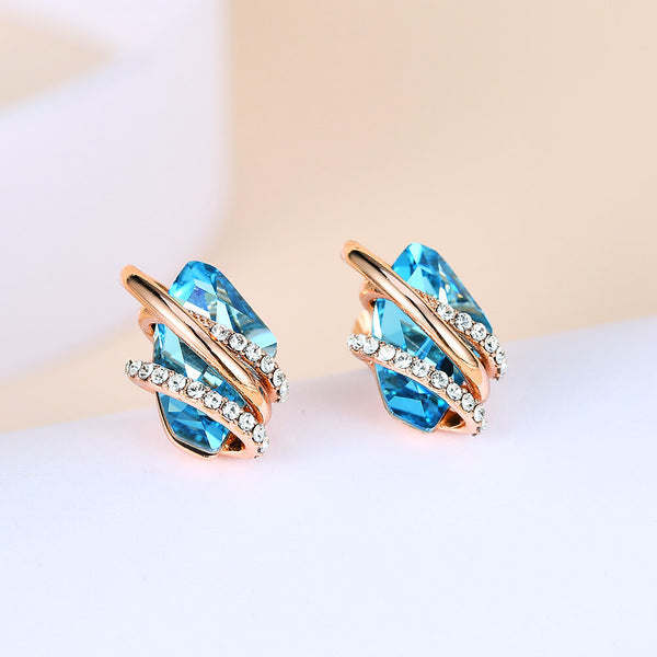Blue Wish Stone Earrings