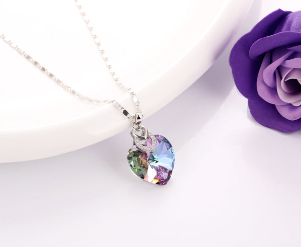 Wave Heart Medium Necklace | Piranesi Precious Jewels