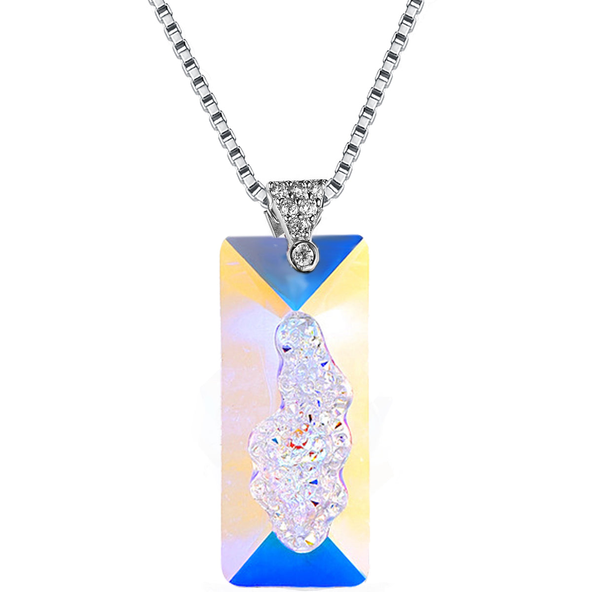 Aurora Borealis Crystalline Necklace