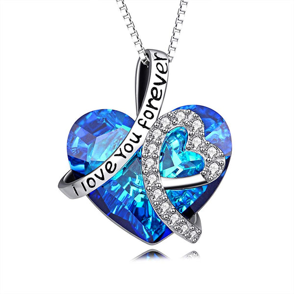 I Love You Forever Heart Necklace - 24 Style