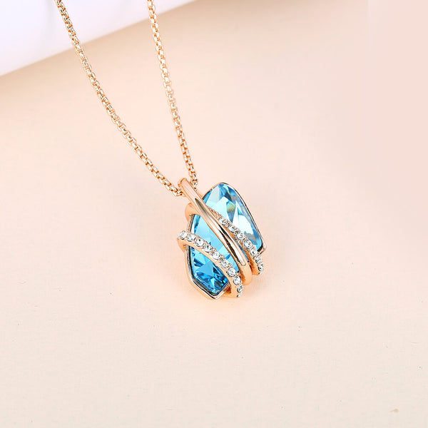 Blue Wish Stone Necklace