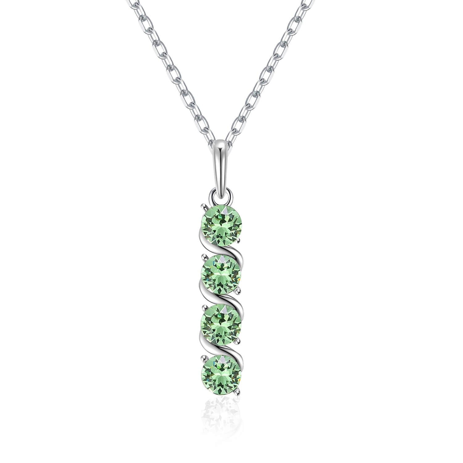 Four Crystal Birthstone Necklace