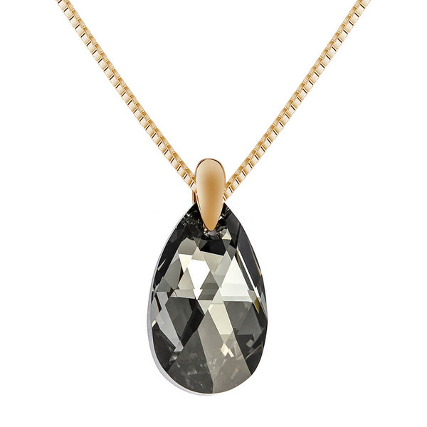 Black Aurora Crystal Necklace - 24 Style