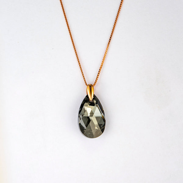Black Aurora Crystal Necklace - 24 Style
