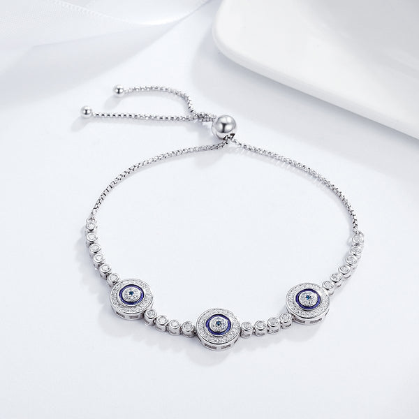 Buy 925 Silver Evil Eye Nazariya Bracelet For Girls & Women from Praag Jewel